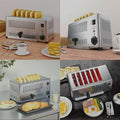 Commercial 6 Slice Stainless Steel Toaster Heavy Duty, Wide Slots, Adjustable Timer - Al-Raheem Imports
