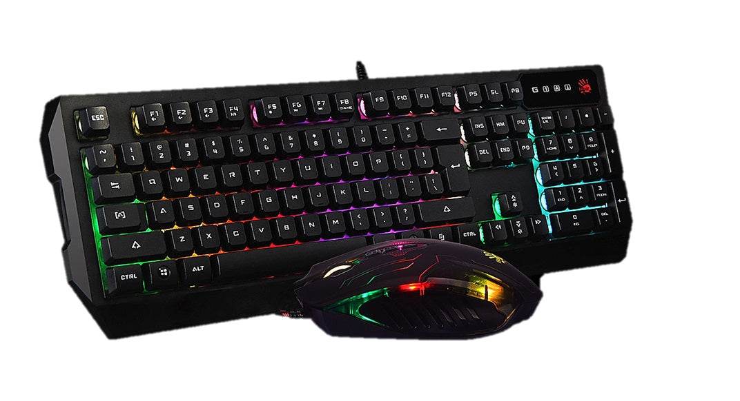 Bloody Q1300 Illuminate Gaming Keyboard & Mouse Combo - Al-Raheem Imports