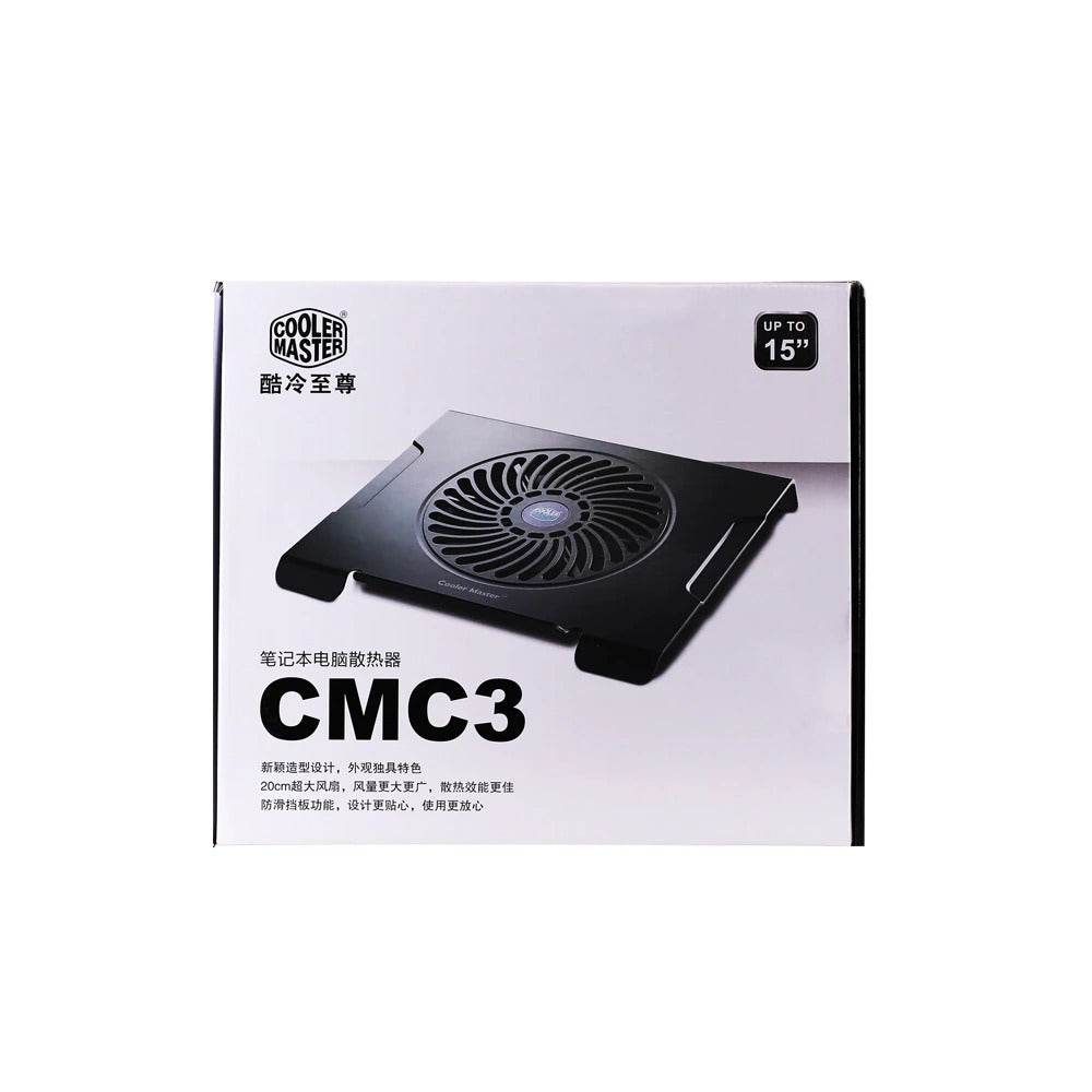 CMC3 Ultra Slim Laptop Cooling Pad With 200mm Silent Fan Notebook Cooler - Al-Raheem Imports