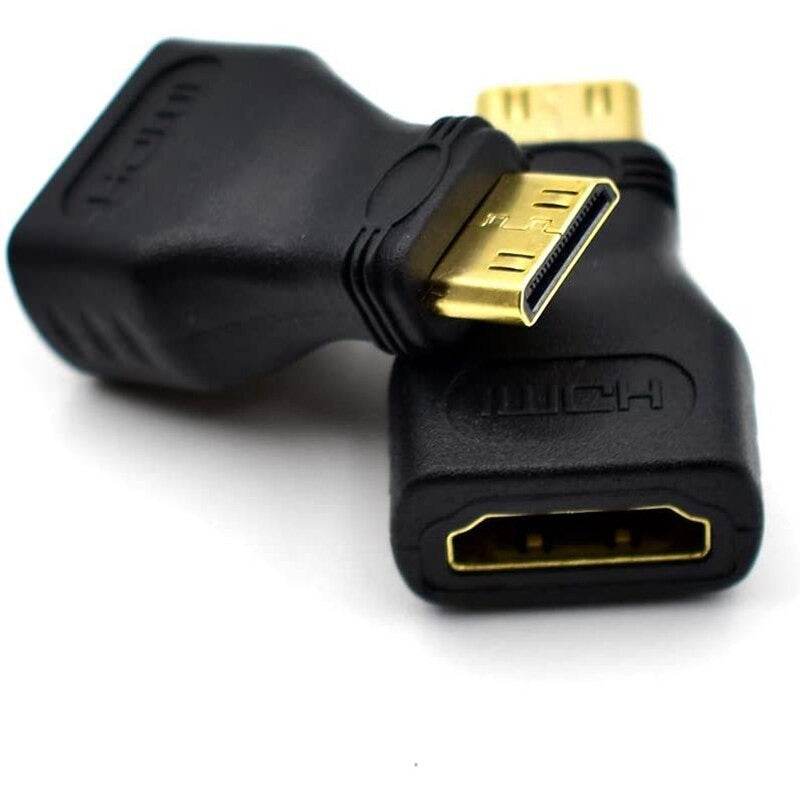 5pcs Mini HDMI To HDMI Adapter Gold Plated Male To Female HDMI 1.4 3D Extension Adapter 1080P Converter For HDTV Tablet Camera - Al-Raheem Imports