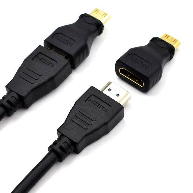 5pcs Mini HDMI To HDMI Adapter Gold Plated Male To Female HDMI 1.4 3D Extension Adapter 1080P Converter For HDTV Tablet Camera - Al-Raheem Imports