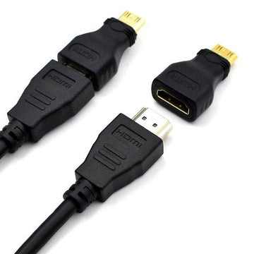 5pcs Mini HDMI To HDMI Adapter Gold Plated Male To Female HDMI 1.4 3D Extension Adapter 1080P Converter For HDTV Tablet Camera - Al-Raheem Imports