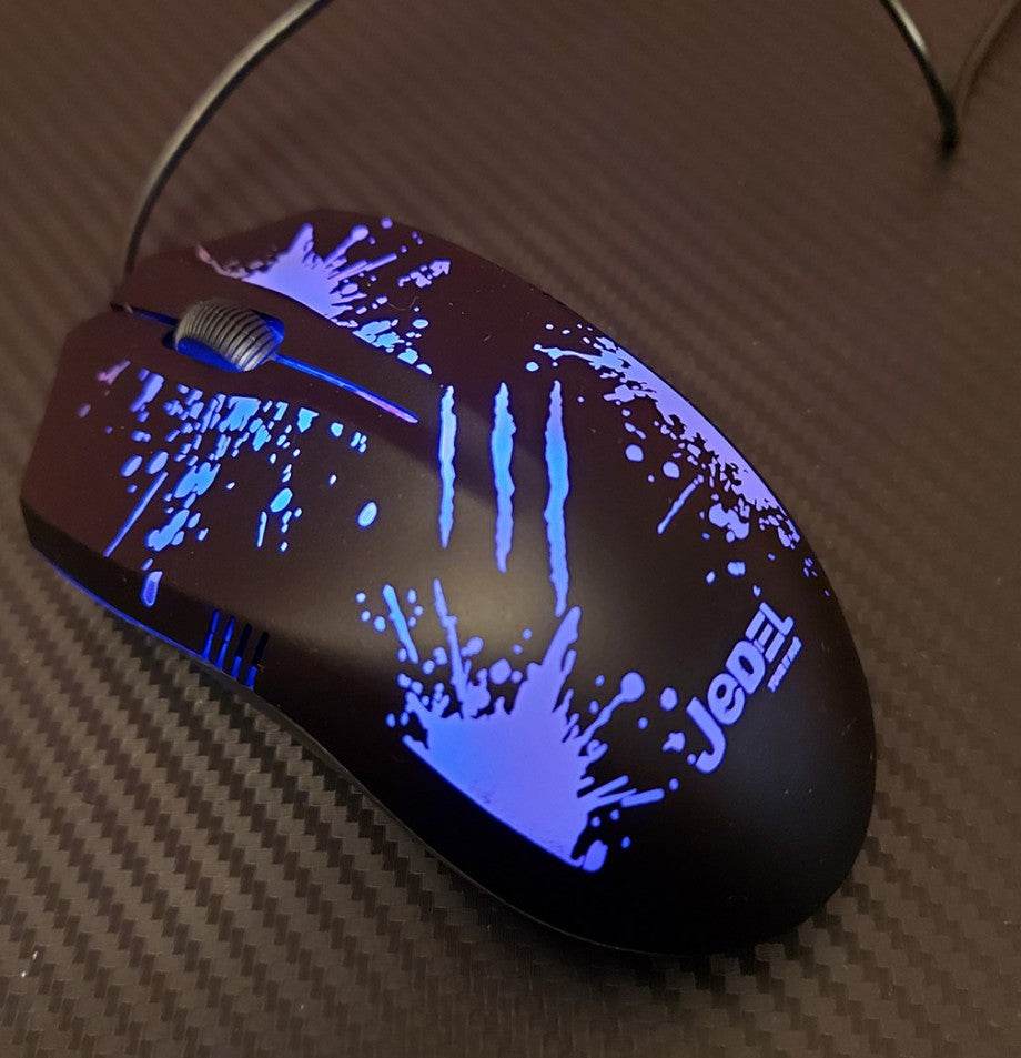 Jedel GM850 USB Gaming Mouse LED Lighting Wired Optical Mouse - Al-Raheem Imports
