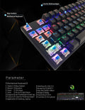 BOSSTON MK912 Wired Mechanical Keyboard RGB Keyclick Colorful Backlight USB Luminous Keyboard - Al-Raheem Imports