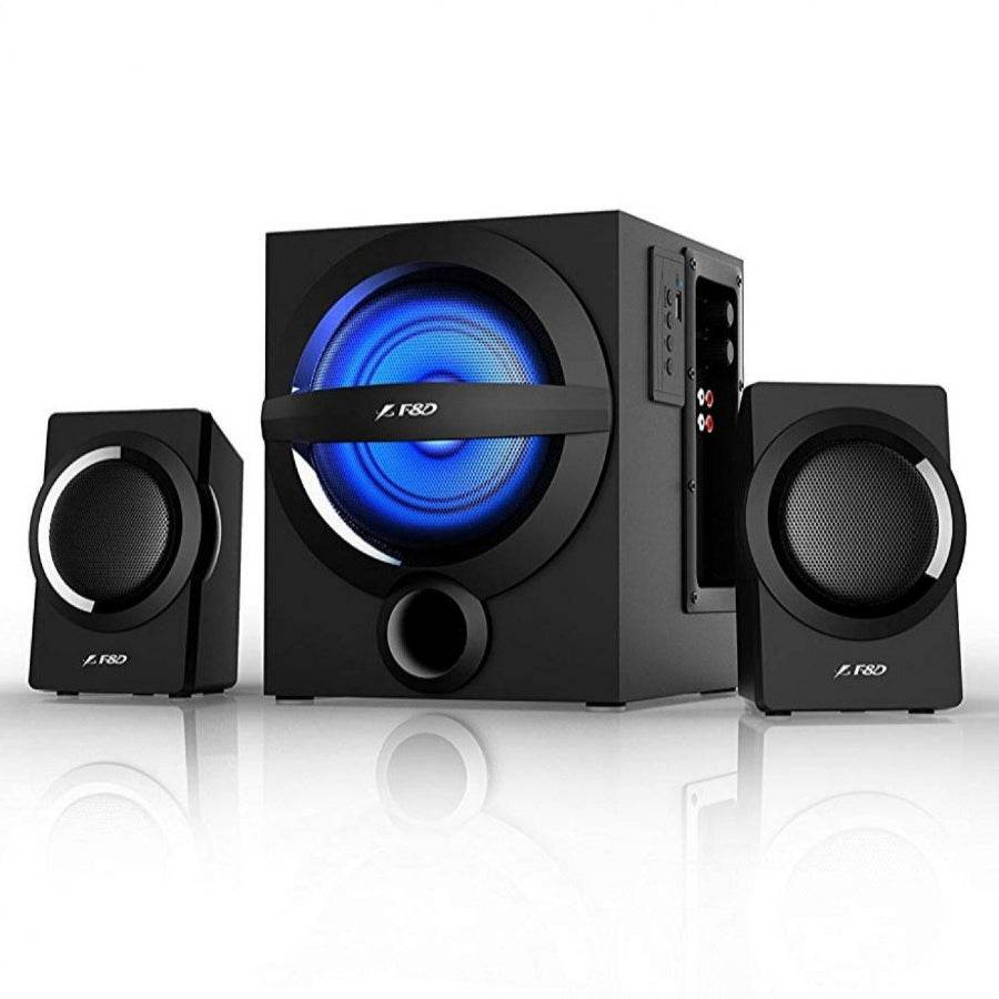 37W 2.1 Surround Bluetooth Multimedia Speakers With Multi Color LED - Al-Raheem Imports