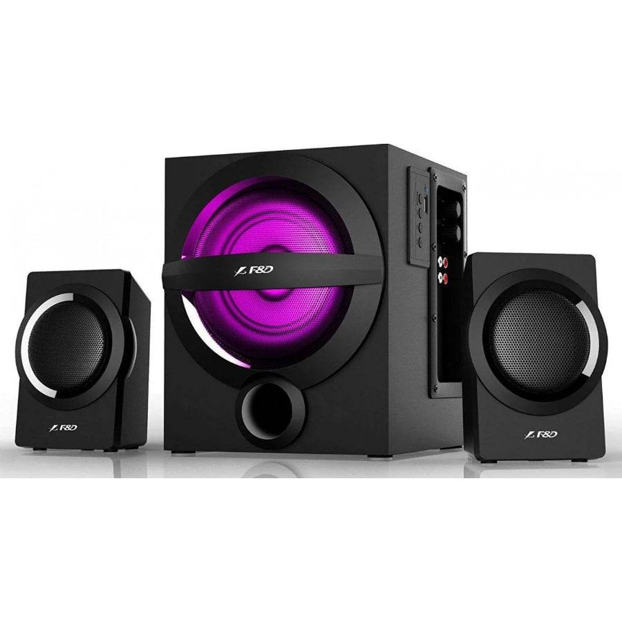 37W 2.1 Surround Bluetooth Multimedia Speakers With Multi Color LED - Al-Raheem Imports