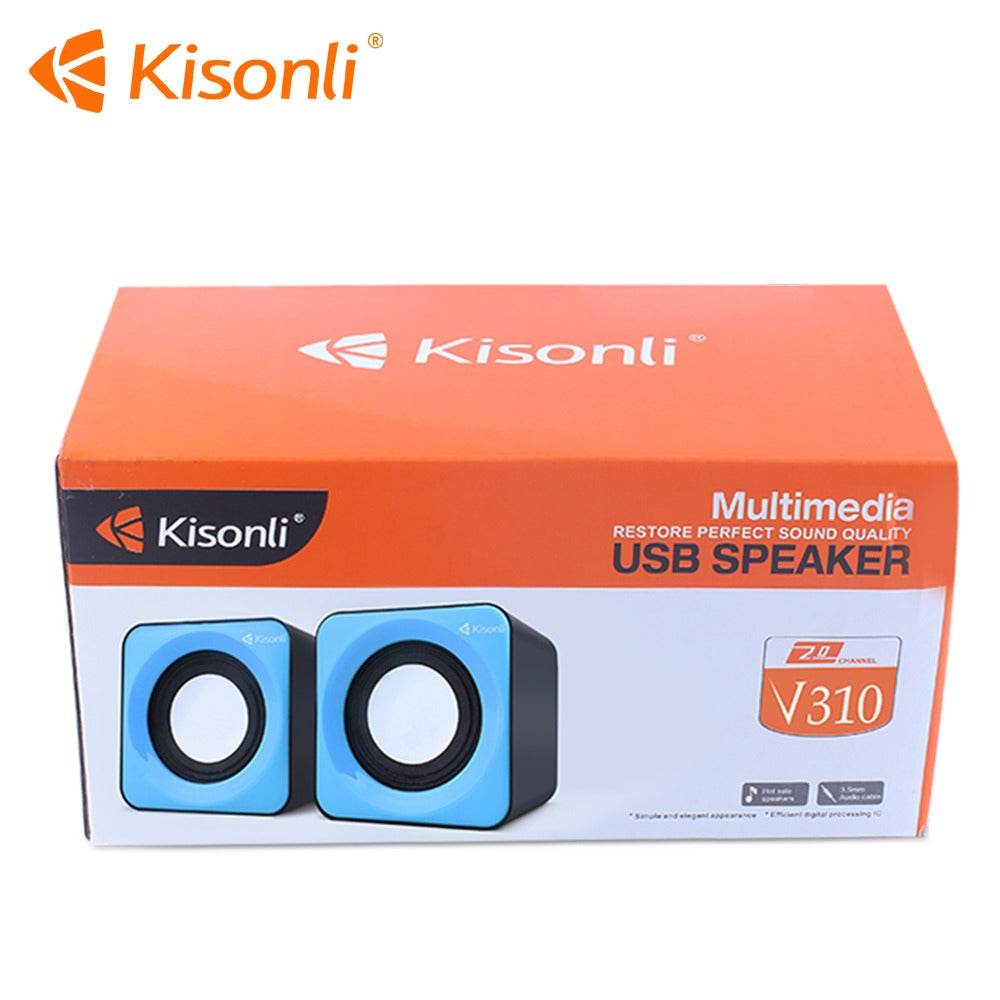 Kisonli Speakers V310 Multimedia Computer Speaker System Set - Al-Raheem Imports