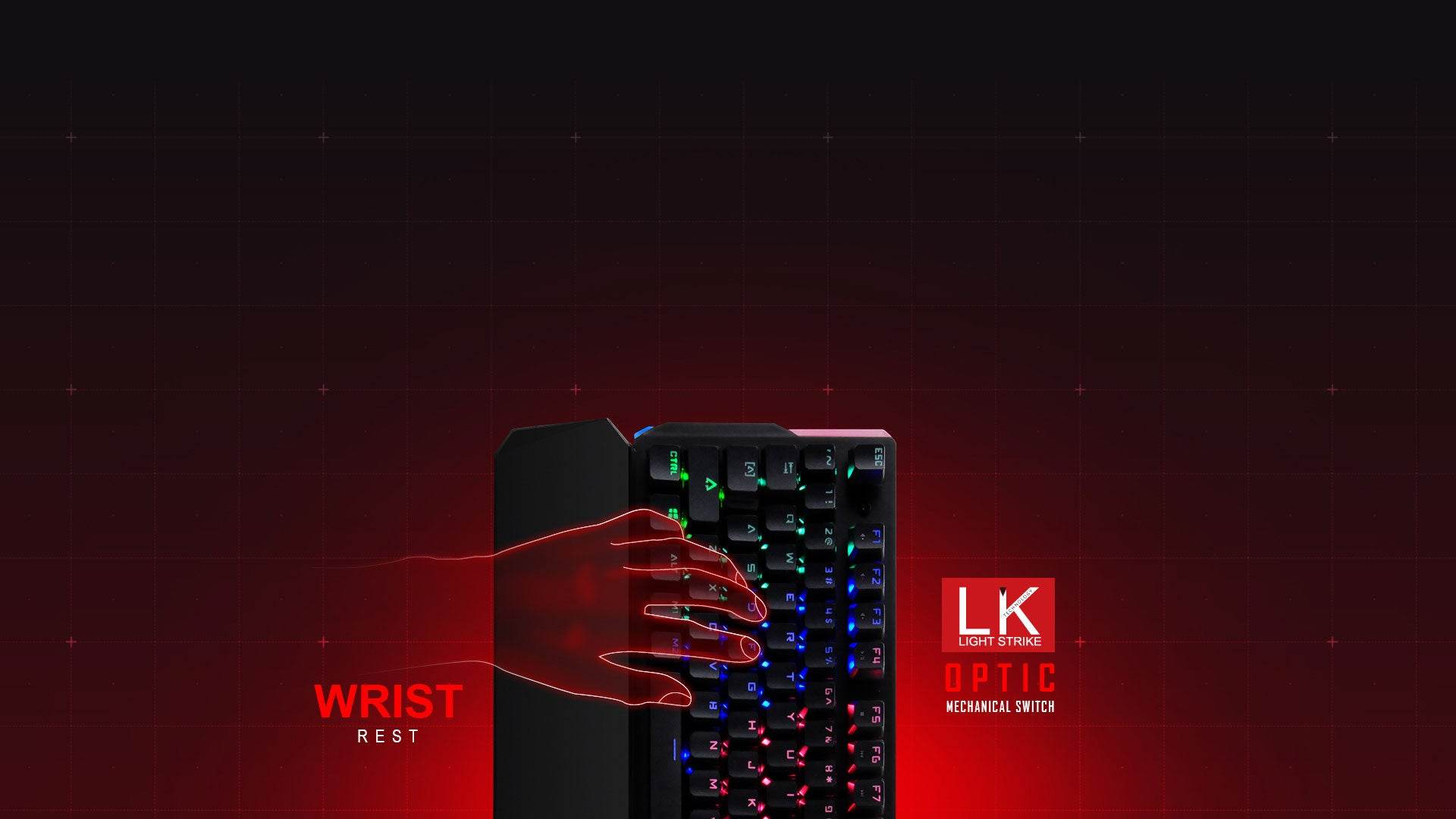 Bloody B885N Lightening Speed Light Strike Ultra Fast Gaming Mechanical Keyboard - Al-Raheem Imports