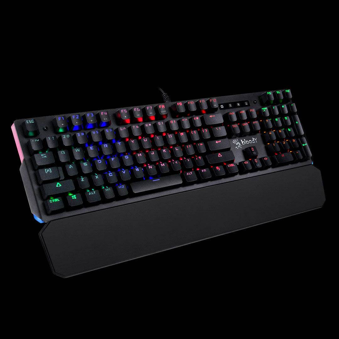 Bloody B885N Lightening Speed Light Strike Ultra Fast Gaming Mechanical Keyboard - Al-Raheem Imports