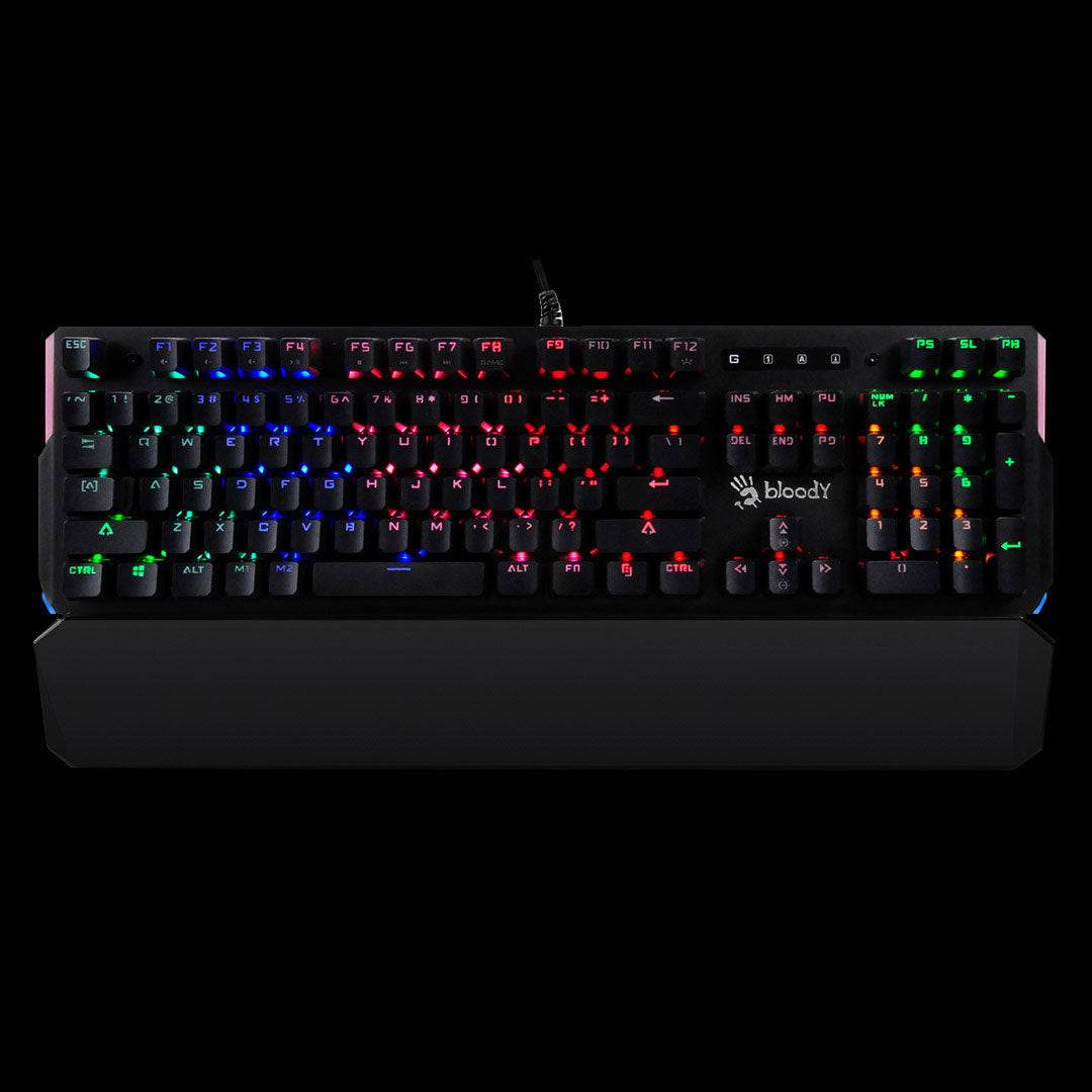 Bloody B885N Lightening Speed Light Strike Ultra Fast Gaming Mechanical Keyboard - Al-Raheem Imports