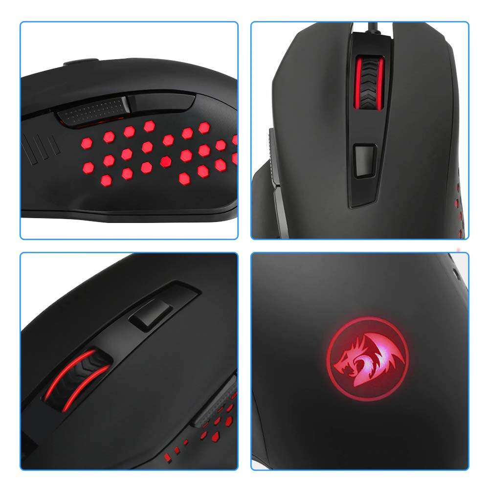 Redragon Gainer M610 3200DPI Wired Optical Gaming Mouse - Al-Raheem Imports