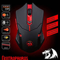Redragon M601 CENTROPHORUS 3200 DPI Wired Gaming Mouse Ergonomic Design For Computers - Al-Raheem Imports