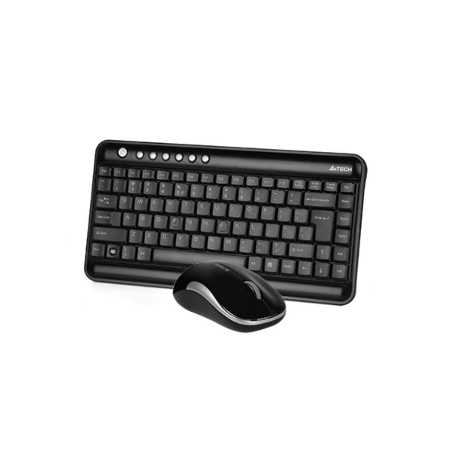 A4TECH 3300N Mini Wireless Keyboard & Mouse Combo Set - Al-Raheem Imports