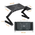 Laptop Stand With Adjustable Folding Ergonomic Design Notebook Desk For Home And Office - Al-Raheem Imports