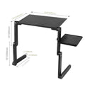Laptop Stand With Adjustable Folding Ergonomic Design Notebook Desk For Home And Office - Al-Raheem Imports