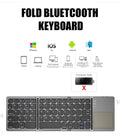 BT-033 Mini Folding Keyboard Touchpad Bluetooth 3.0 Wireless Keypad For Windows Android Ios - Al-Raheem Imports