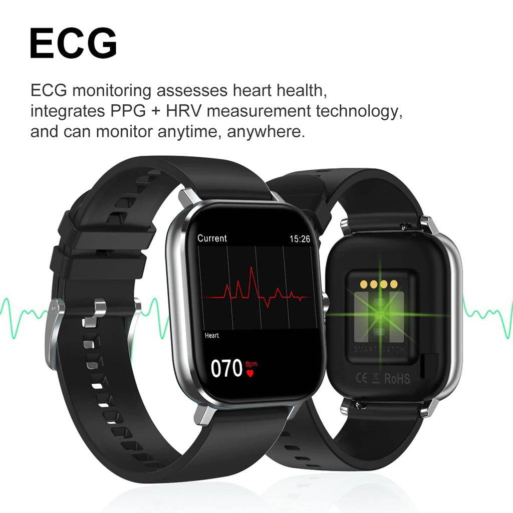 DT35 Smartwatch ECG Heart Rate Blood Pressure 1.54inch Bluetooth Call IP67 Waterproof - Al-Raheem Imports