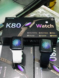 K80 Smartwatch Touchscreen Bluetooth Call Music Control Heart Rate Blood Oxygen Monitoring Watch - Al-Raheem Imports