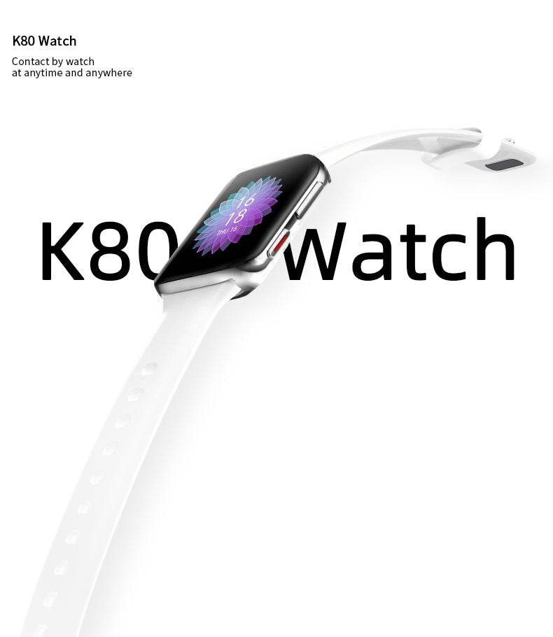 K80 Smartwatch Touchscreen Bluetooth Call Music Control Heart Rate Blood Oxygen Monitoring Watch - Al-Raheem Imports