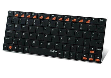 Rapoo E6500 Portable Mini Ultra Thin Wireless Keyboard Bluetooth 3.0 Keyboard - Al-Raheem Imports