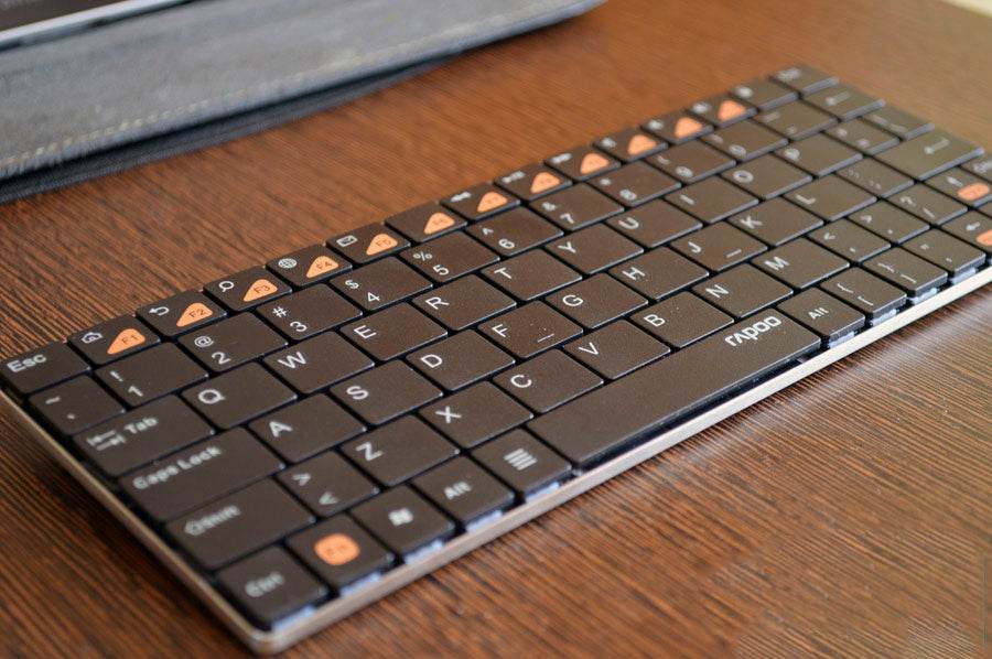 Rapoo E6500 Portable Mini Ultra Thin Wireless Keyboard Bluetooth 3.0 Keyboard - Al-Raheem Imports
