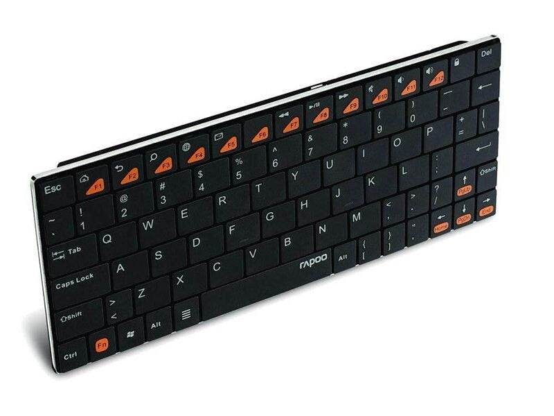 Rapoo E6500 Portable Mini Ultra Thin Wireless Keyboard Bluetooth 3.0 Keyboard - Al-Raheem Imports