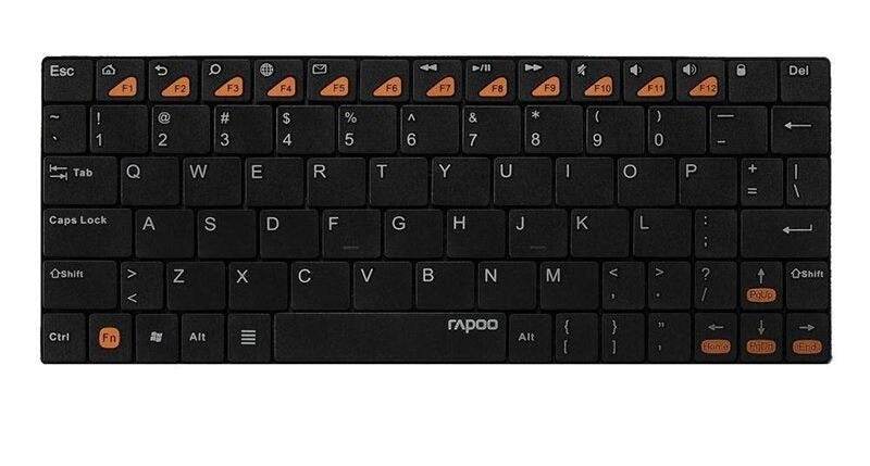 Rapoo E6500 Portable Mini Ultra Thin Wireless Keyboard Bluetooth 3.0 Keyboard - Al-Raheem Imports