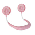 Hand Free Sports Dual Fan Portable Neck Band Hanging USB Battery Rechargeable Mini Cooler Fan - Al-Raheem Imports