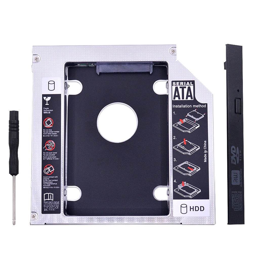 Universal 2nd HDD Caddy 12.7MM SSD HDD Case Enclosure For Laptop DVD-ROM CD-ROM - Al-Raheem Imports