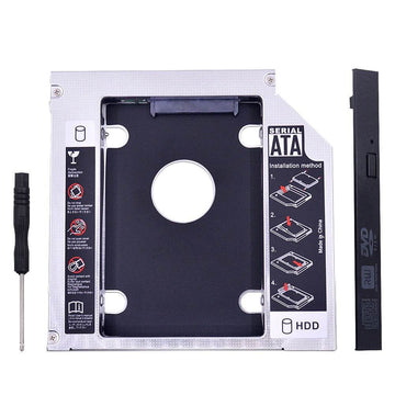 Universal 2nd HDD Caddy 12.7MM SSD HDD Case Enclosure For Laptop DVD-ROM CD-ROM - Al-Raheem Imports