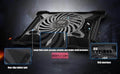 X120 Ultra Slim Non-Slip Laptop Cooling Pad 200mm Silent Big Fan For Laptop 0-15'' - Al-Raheem Imports