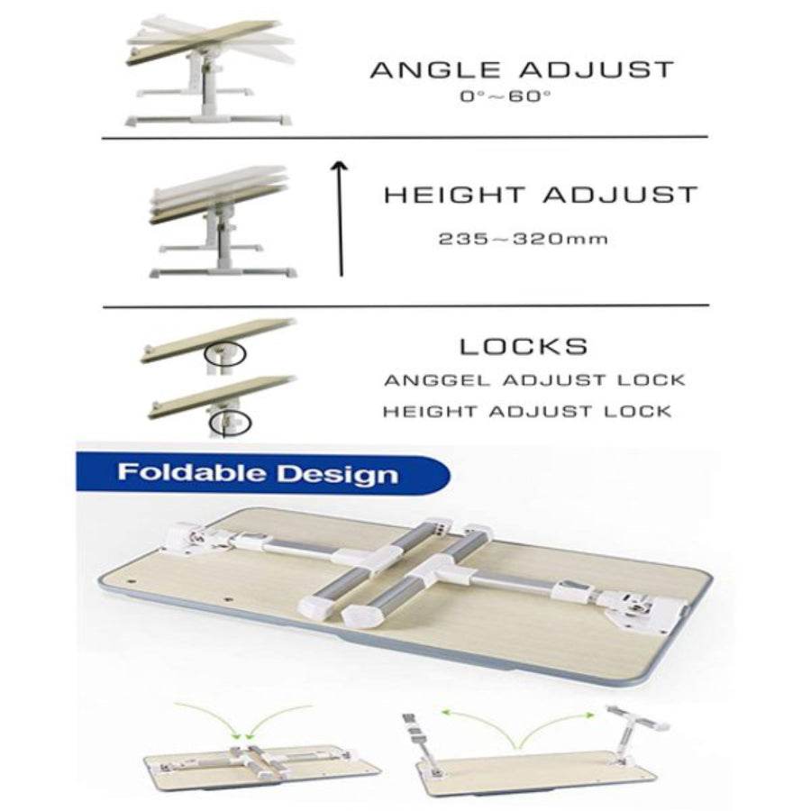 Comfort Ergonomic Laptop Table With Cooling Pad Laptop Desk - Al-Raheem Imports