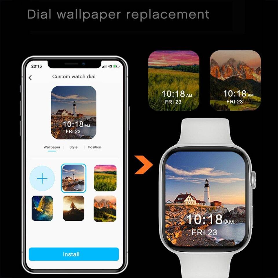 FK88S Smart Watch Women Men 1.78 Inch HD Encoder Knob Bluetooth Call ECG Health Monitor Bracelet - Al-Raheem Imports