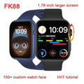 FK88S Smart Watch Women Men 1.78 Inch HD Encoder Knob Bluetooth Call ECG Health Monitor Bracelet - Al-Raheem Imports