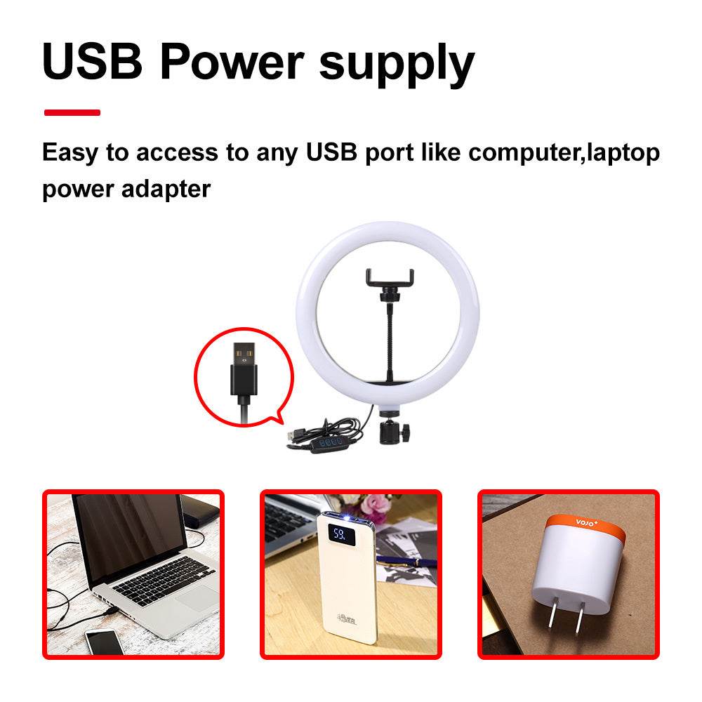 33CM Photography Lighting Phone Ring Light Led Remote Ring Lamp With Phone Holder - Al-Raheem Imports