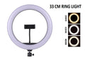 33CM Photography Lighting Phone Ring Light Led Remote Ring Lamp With Phone Holder - Al-Raheem Imports