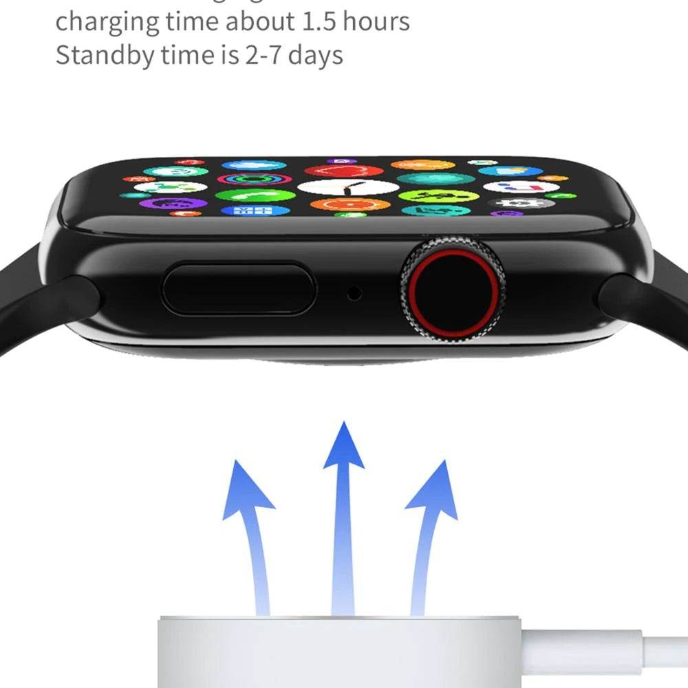 DW35 Support Bluetooth Call GPS Tracking 1.75 Infinity Screen Wireless Charging SIRI Music Play Smart Watch - Al-Raheem Imports