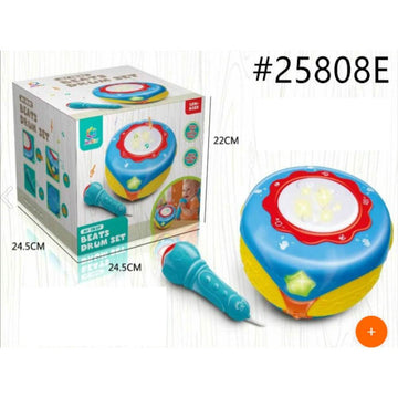 Hand Beat Drum Toy 6 Mix Colors Musical Playset for Kids - Al-Raheem Imports