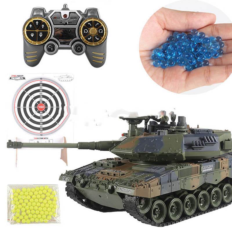 RC War Tank Smoke, Water & Ball Shooting Features 2.4G 1:18 - Al-Raheem Imports