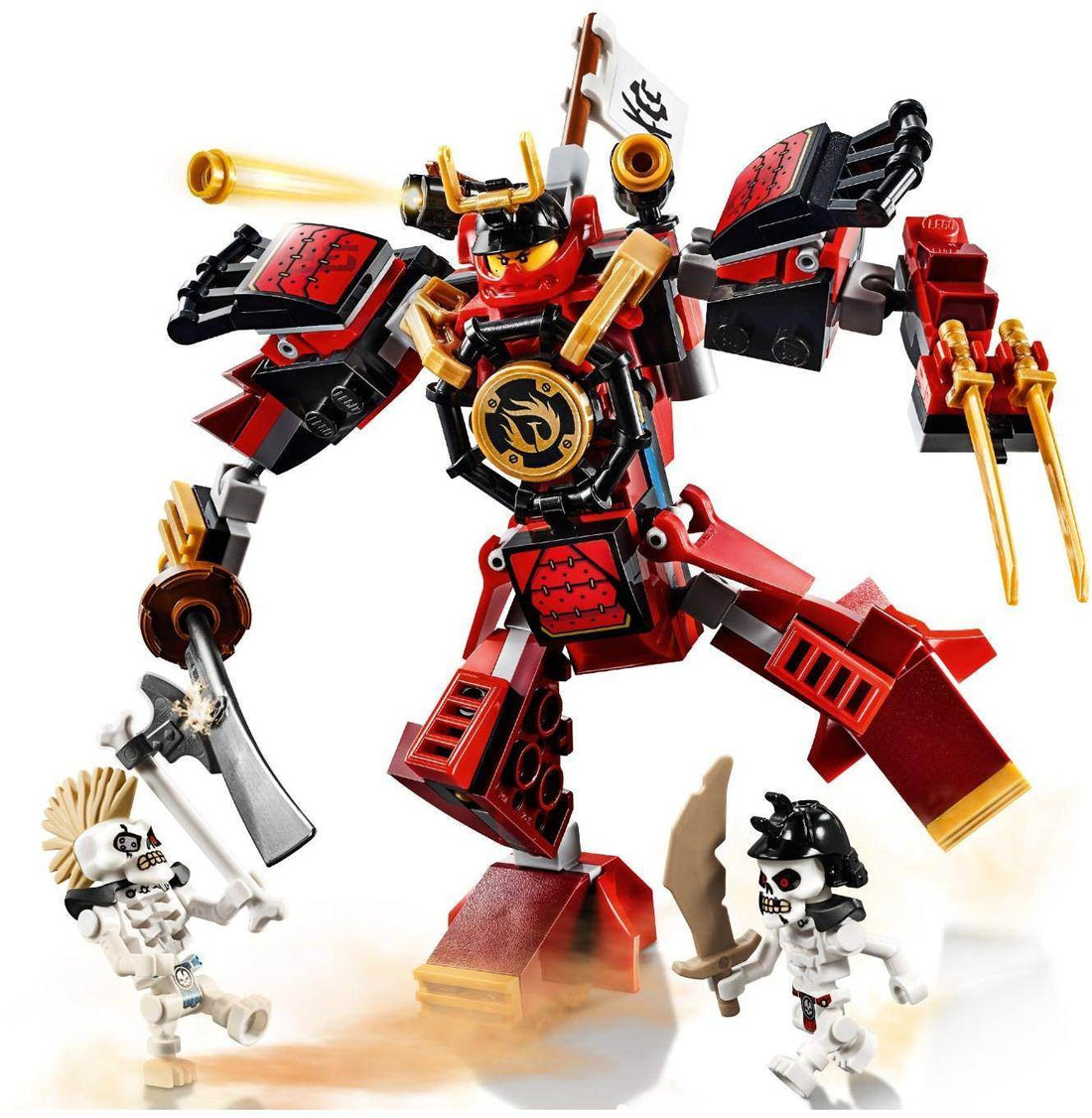 173Pcs LEPIN Ninja Saga Samurai Mech Blocks Superhero Building Set - Al-Raheem Imports