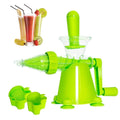 Manual Hand Juicer Fruit Vegetable Extractor Portable Kitchen Tool with Base Multi Function Juice Maker - Al-Raheem Imports