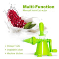 Manual Hand Juicer Fruit Vegetable Extractor Portable Kitchen Tool with Base Multi Function Juice Maker - Al-Raheem Imports