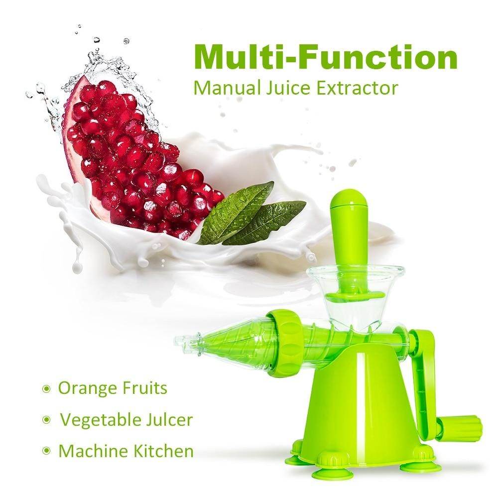 Manual Hand Juicer Fruit Vegetable Extractor Portable Kitchen Tool with Base Multi Function Juice Maker - Al-Raheem Imports