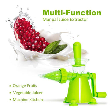 Manual Hand Juicer Fruit Vegetable Extractor Portable Kitchen Tool with Base Multi Function Juice Maker - Al-Raheem Imports