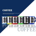Creative Stainless Steel Self Stirring Coffee Mug with Lid Automatic Mixing Lazy Insulated Cup 400ml - Al-Raheem Imports