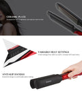 Kemei Wet Dry Ceramic Professional Hair Straightener Electric Flat Iron Styling Tool Fast Heating KM-531 - Al-Raheem Imports