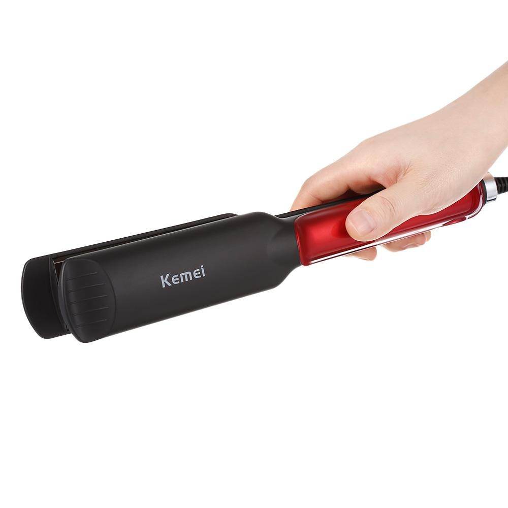 Kemei Wet Dry Ceramic Professional Hair Straightener Electric Flat Iron Styling Tool Fast Heating KM-531 - Al-Raheem Imports