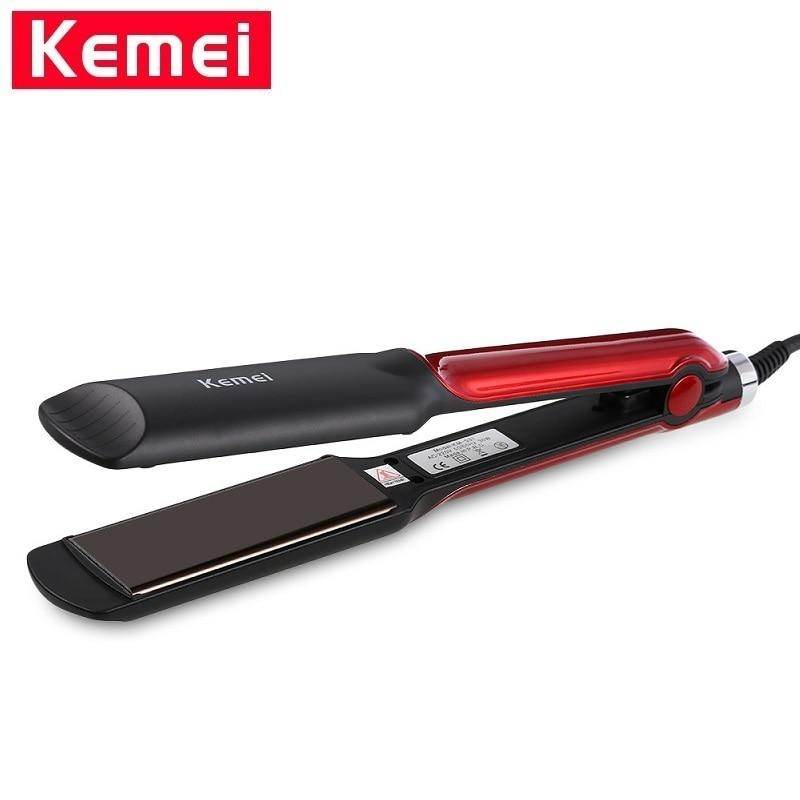 Kemei Wet Dry Ceramic Professional Hair Straightener Electric Flat Iron Styling Tool Fast Heating KM-531 - Al-Raheem Imports