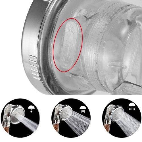Adjustable Handheld Shower Head Negative Ion Ceramic Balls Water Filter 3 Spray Pattern - Al-Raheem Imports