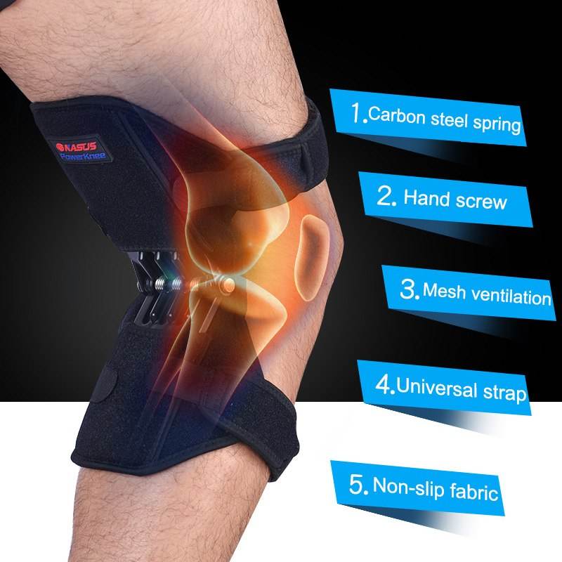 Patella Booster Spring Knee Brace Support for Mountaineering Sports 1 Pair - Al-Raheem Imports